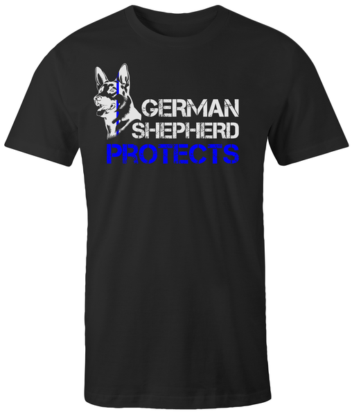 German Shepherd Protects